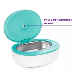 Ультразвуковая мойка Kitfort KT-6287, 10 Вт, 85 мл, 50х20x20 мм, бело-голубая