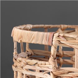 Плетёная корзина для хранения «Борнео», 250×250×190 мм, натуральный