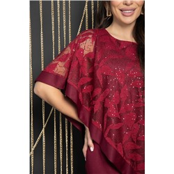 Платье Твой выход (бордо) П14586-7М