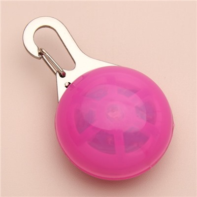 Световой маячок «Сфера», 3 режима свечения, пластик, металл, розовый