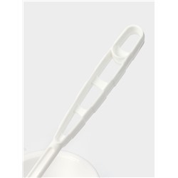 Ёршик для унитаза «Блеск. Эконом», 12.5×12.5×37.5 см, с подставкой, белый