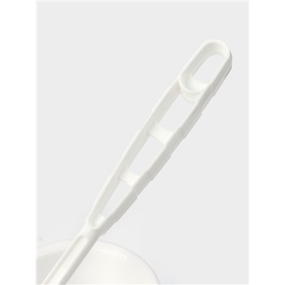 Ёршик для унитаза «Блеск. Эконом», 12.5×12.5×37.5 см, с подставкой, белый