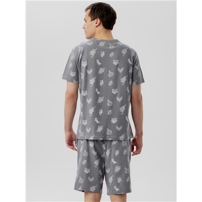 Пижама мужская (футболка, шорты) KAFTAN Tiger, размер 56