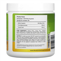 Ready Pet Go, Probiotic Tummy Treats, Digestive Treats For Dogs, All Ages, Cheese, 90 Soft Chews