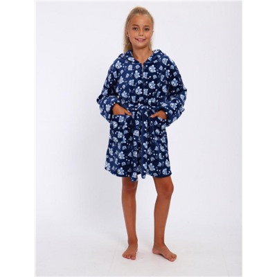 Детский халат 18112 (Мишки/синий)