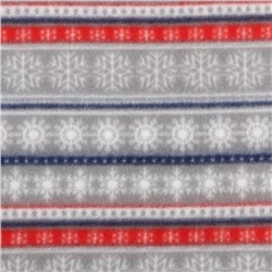 Плед новогодний Экономь и Я «Новогодний узор» 150×130 см, пл.160 г/м², 100% п/э