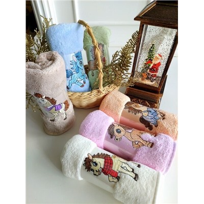 Полотенце из микрофибры с вышивкой "Символ года" 50*90 см.