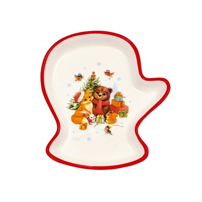Блюдо новогоднее «Волшебного года», 20×17.5×3 см, ручная работа