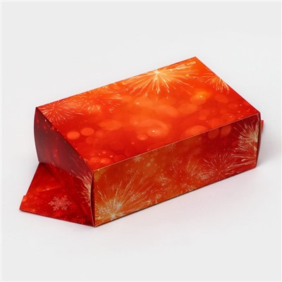 Коробка - конфета новогодняя подарочная складная «С Новым годом», 14×22×8 см