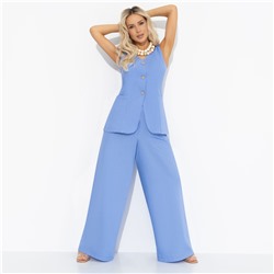 Жилет летний, Льняная сказка (голубой)