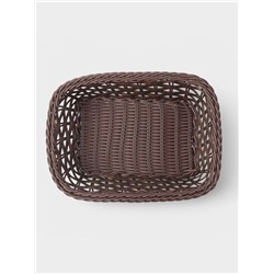 Корзинка для подачи Доляна «Древо», 24×17×7 см, коричневая