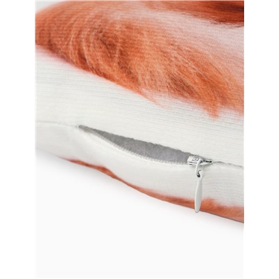 Подушка «Этель» Gingerl cat, 40×33 см, 100% п/э, велюр