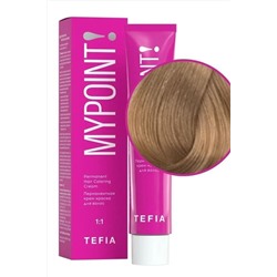 TEFIA Mypoint 8.37 Перманентная крем-краска для волос / Светлый блондин золотисто-фиолетовый, 60 мл KRISTALLER, 1116934