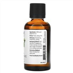 Now Foods, Эфирные масла, перечная мята, 2 жидких унции (59 мл)