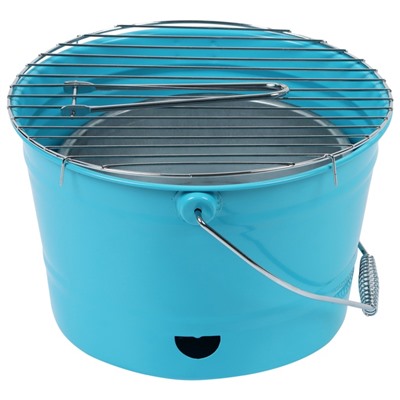 Гриль барбекю портативный, 27×22.5 см, голубой
