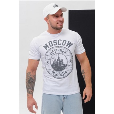Футболка мужская 8503/1 (Белый_москва)