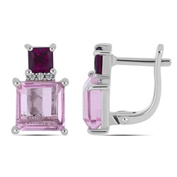 Серьги, морганит , родолит, Измир