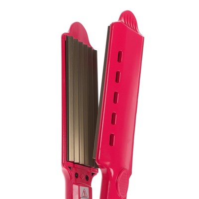 УЦЕНКА Щипцы-гофре Luazon LW-12, 35 Вт, керамическое покрытие, 40х110 мм, 210 °C, красные