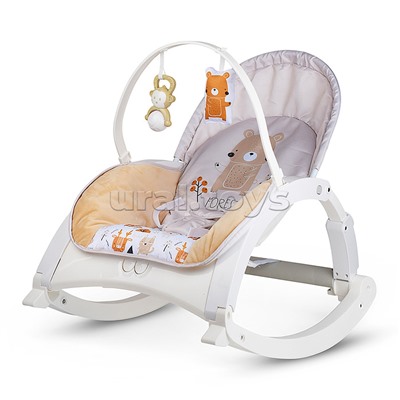 Шезлонг детский "Медвежонок" музыка, вибрация, в коробке