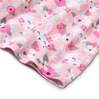 Платье для девочки «Зайки», розовое, рост 116-122 см