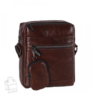 Сумка мужская кожаная 6881-2Z brown Zinimxs
