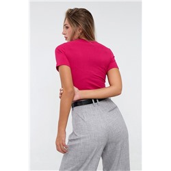 Блузка в рубчик с акцентным декольте 2ксL SMILE НАТАЛИ, 1071271