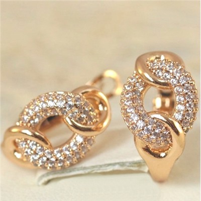 Серьги позолота H01-15256