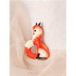 Брошь Лиса 5,5 см / 3185 /уп 12/