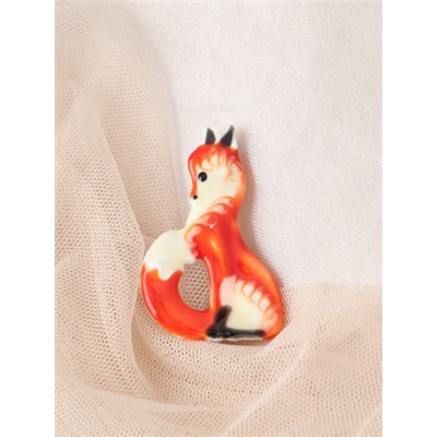 Брошь Лиса 5,5 см / 3185 /уп 12/