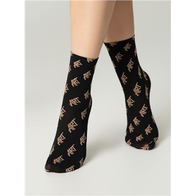 Полиамидные CONTE FANTASY Плотные носки с рисунками «Art»