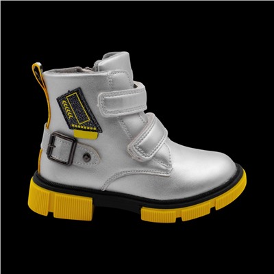 Ботинки демисезонные PV602-2-4 серебро