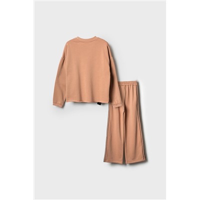 Комплект трикотажный для девочек: толстовка, брюки PLAYTODAY, 1240165