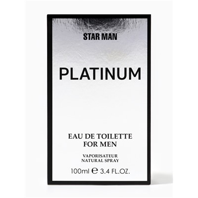 Туалетная вода мужская Star Man Platinum, 100 мл