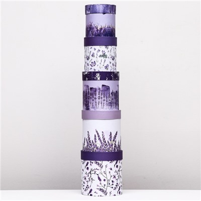 Набор шляпных подарочных коробок 5 в1 «Вдохновение», 20×20 - 15×15 см