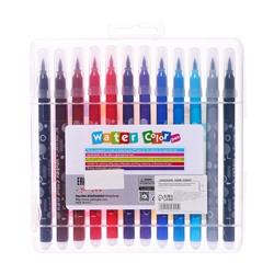 Набор акварельных маркеров 24 с наконечником кистью в пластиковом пенале