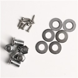 Комплект одиночной колковой механики Music Life, серебристый с коричневым, 3+3