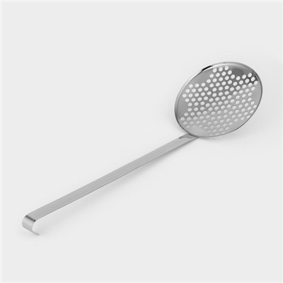 Шумовка «Поварская», d=17 см, длина ручки=39 см, цвет серебряный