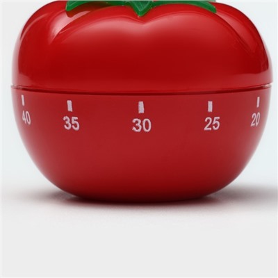 Таймер механический Доляна «Помидор», кухонный, 6.5×6.5 см, красный