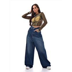 Женские джинсы широкие CRACPOT