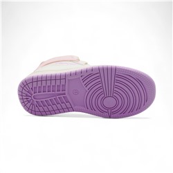 Кроссовки высокие демисезонные А7776-20 бежево розовые