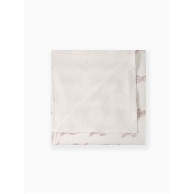 Покрывало Крошка Я «Зайка» 100×130 см, муслин, 4 слоя, хлопок 100%