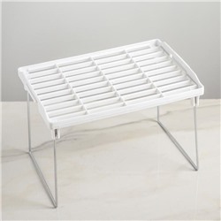 Полка универсальная складная 27×19.3×17 см, цвет белый