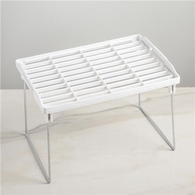 Полка универсальная складная 27×19.3×17 см, цвет белый