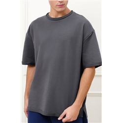 Мужская футболка оверсайз из футера двухнитки Happyfox