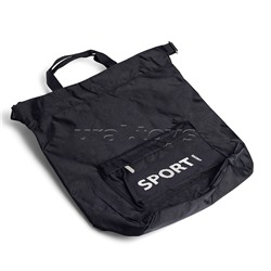Сумка-рюкзак "Sport" 39x32x19 см, вес 250 г, плотный износостойкий полиэстер с водоотталкивающей пропиткой и объемная печать, на утяжке, с ручками и плечевыми лямками, с передним карманом на молнии, внутренний карман на липучке