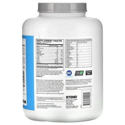 Xtend, Pro, изолят сывороточного протеина, со вкусом ванильного мороженого, 2,27 кг (5 фунтов)