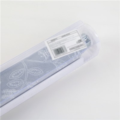 Штора рулонная «Цветенье», 90×200 см, с учётом креплений 3.5 см, серая