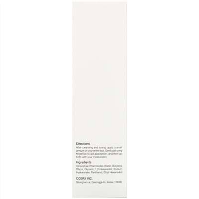 Cosrx, Гиалуроновая кислота Hydra Power Essence, 100 мл (3,38 жидкой унции)