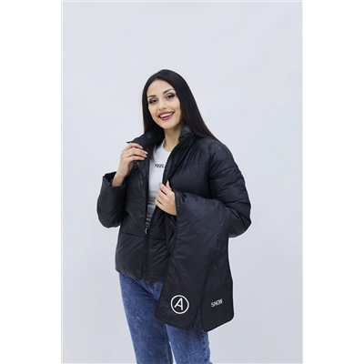 Куртка весна осень +дутый шарф-косынка 8193 НАТАЛИ, 978998