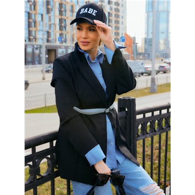 Пиджак женский MINAKU: Classic, чёрный, размер 42-44